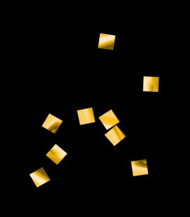 Конфетти фасованное металлизированное 6x6мм золото 50гр