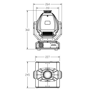 Вращающаяся голова INVOLIGHT LED MH60S