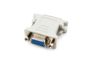 Переходник Plastic Gold DVI-D "папа" - VGA "мама"