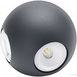 Светильник уличный светодиодный Feron DH102, 4*1W, 400Lm, 4000K, чёрный