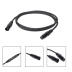 Кабель DMX 512 с разъемами XLR 3pin "папа" - XLR 3pin "мама" 2 метра