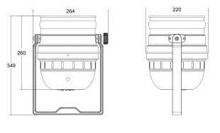 Прожектор INVOLIGHT LEDPAR184/AL