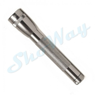 Фонарь MAGLITE Mini, 2АА, с чехлом, серебро