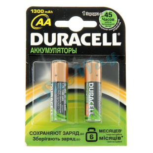 Аккумулятор Duracell HR6 1300 мАч 1 шт.