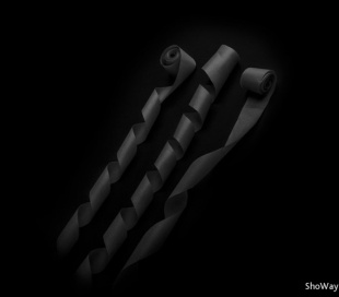 Серпантин бумажный 2см*10м черный