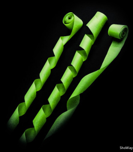 Серпантин бумажный 4см*20м светло-зеленый