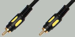 Кабель Plastic Gold 1xRCA "папа" - 1xRCA "папа" 1.5 м