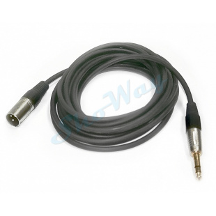 Кабель микрофонный Plastic Gold 6.3 mono Jack "папа"- XLR "папа" 5 м