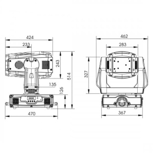 Вращающаяся голова Elation Design Spot 575 Basic