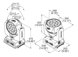 Вращающаяся голова Clay Paky A.leda B-EYE K10 CC