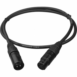 Микрофонный кабель XLR 3-pin "штекер" - XLR 3-pin "гнездо" 10 метров