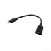 Кабель USB A "мама" - micro B "папа", USB OTG, 0.3 м
