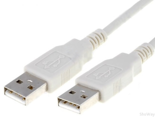 Кабель USB А "папа" - А "папа" 1 м