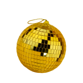 Зеркальный диско шар PartyMaker диаметр 10 см золотой